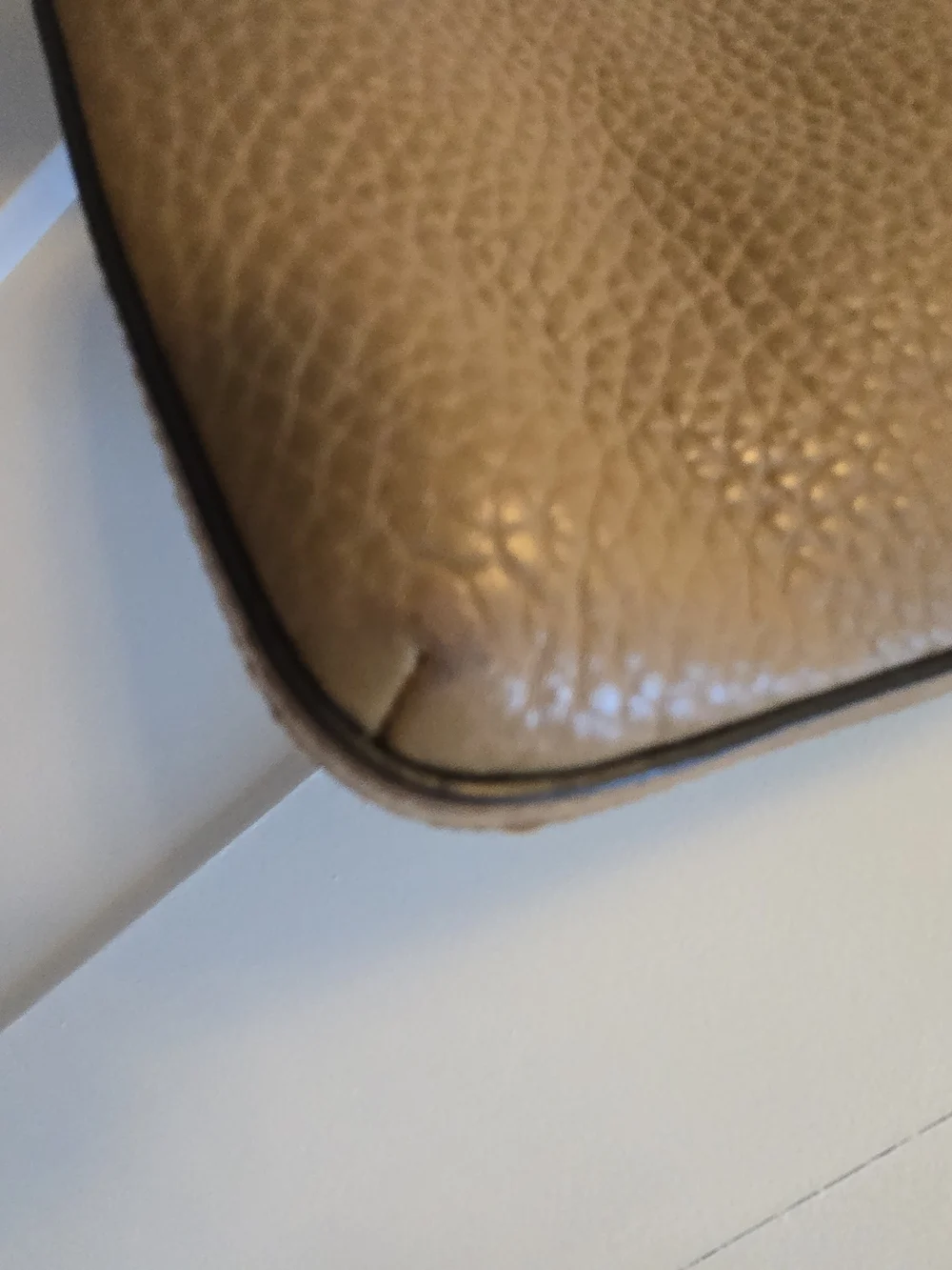 Coach Tan Pebble Leather Crossbody Bag